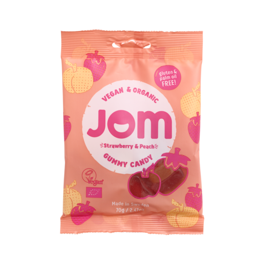 Jom Organic Strawberry & Peach 70 g