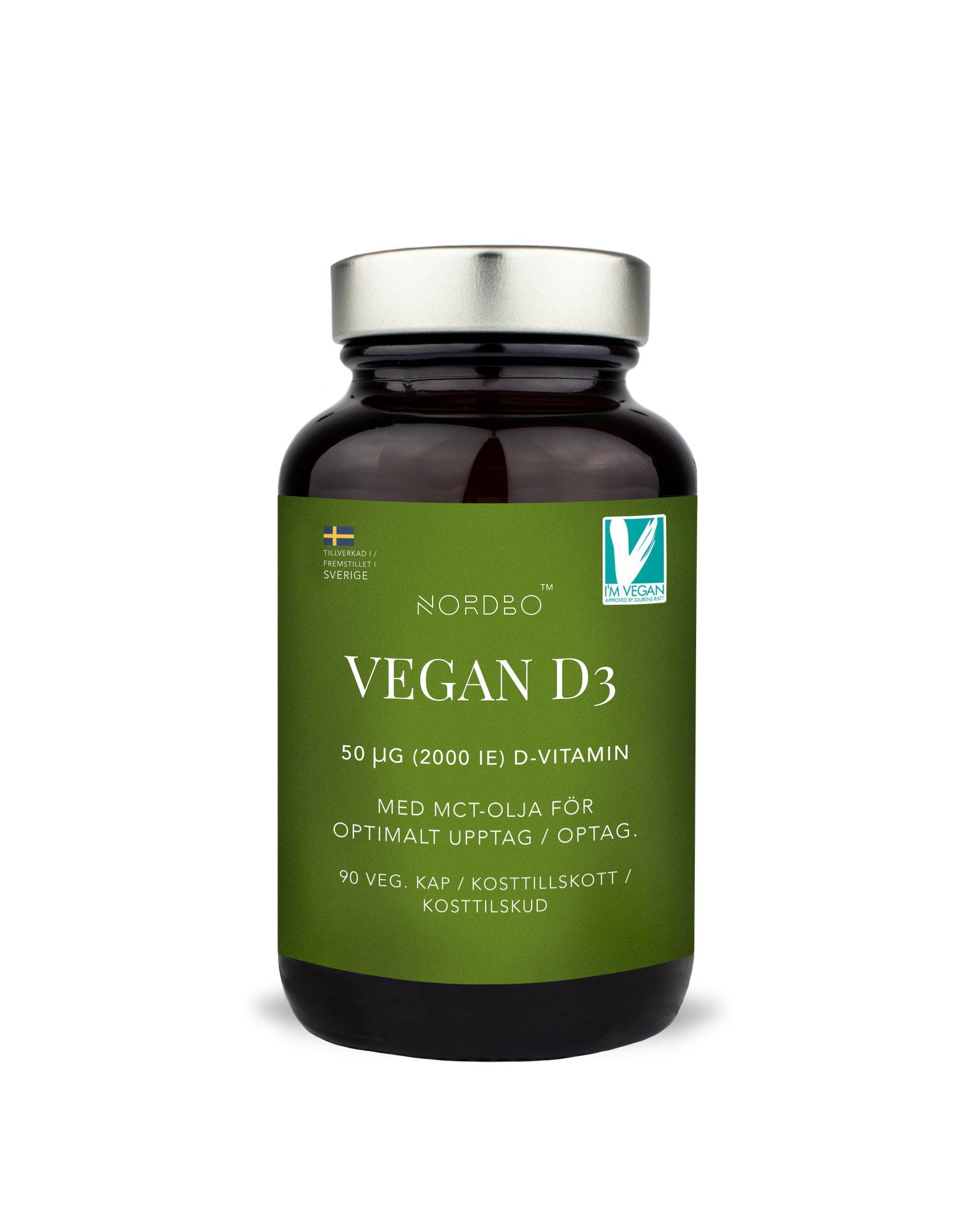 Nordbo Vegan D3 2000 IE 90 kapslar