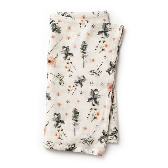 Elodie Bamboo muslin blanket Meadow Blossom