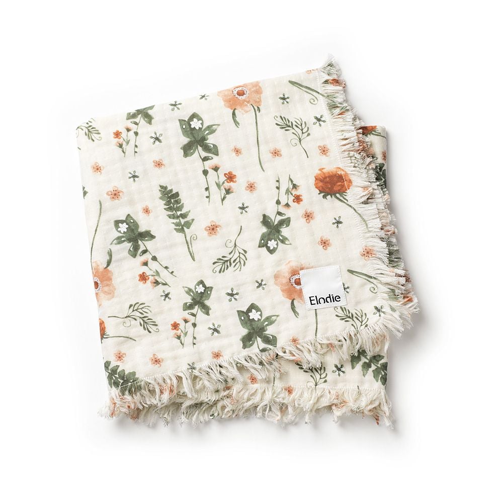 Elodie Soft Cotton Blanket Meadow Blossom