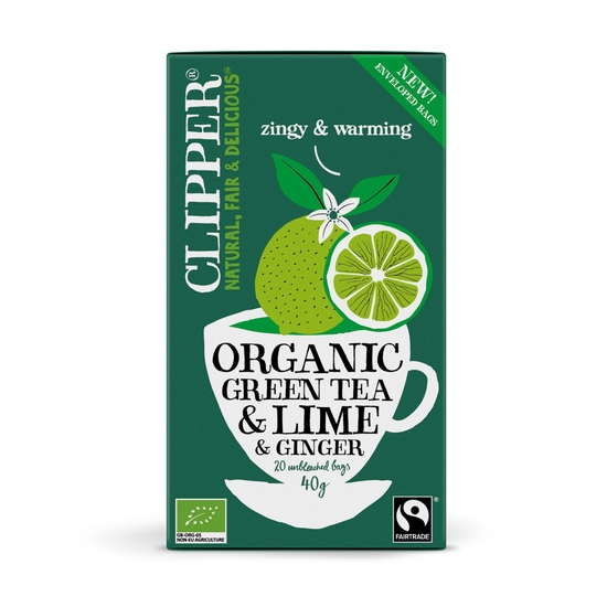 Clipper Organic Green Tea Lime & Ginger 20 st