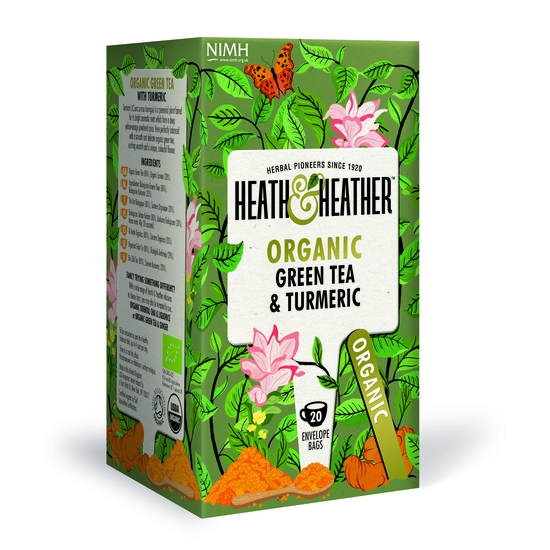 Heath & Heather Te Green Tea & Turmeric 20 st