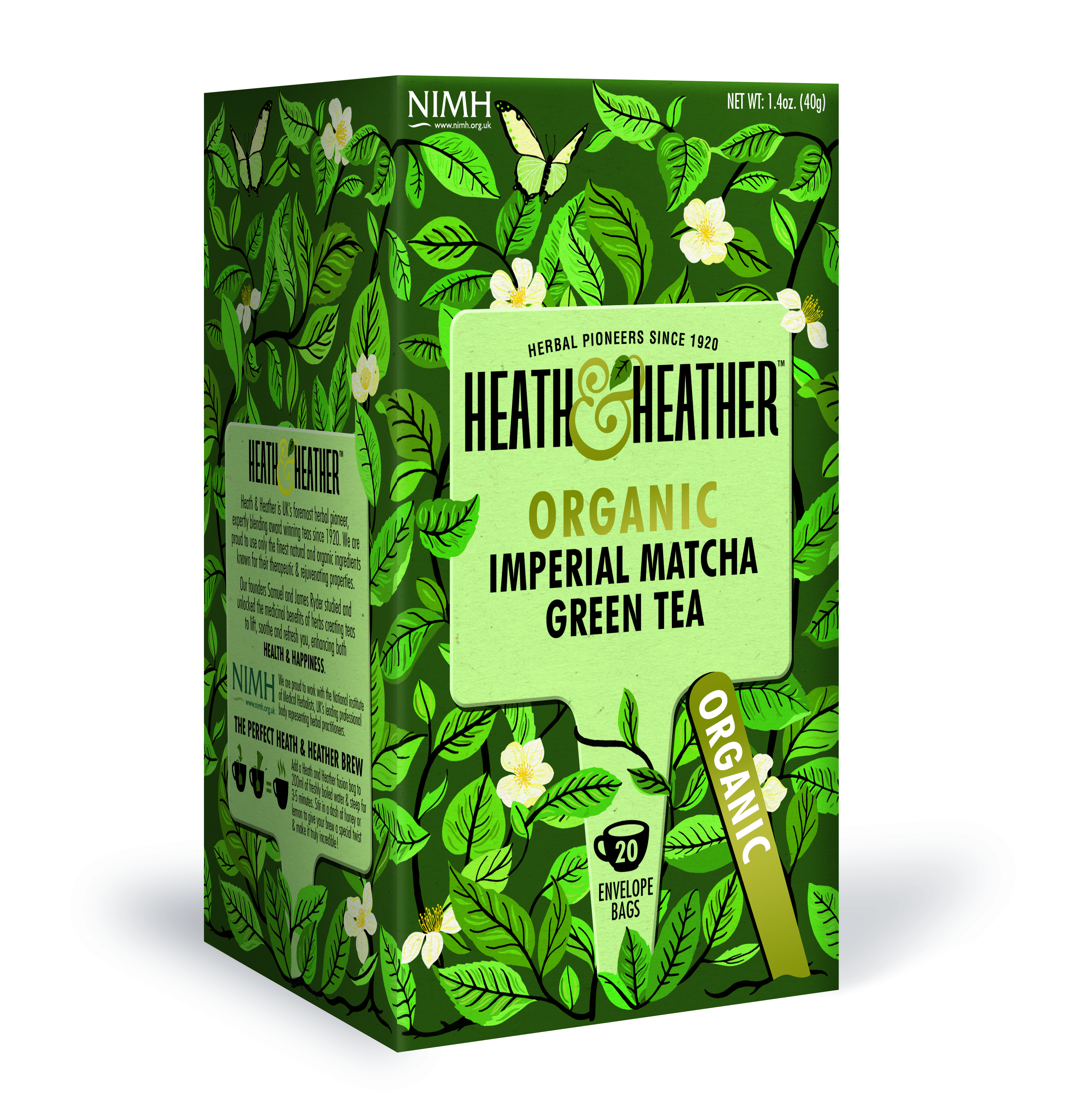 Heath & Heather Te Imperial Matcha 20 st