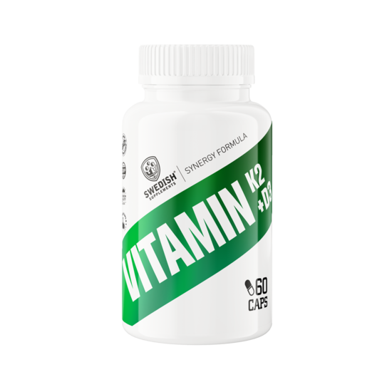 Swedish Supplements Vitamin K2 + D3 60 kapslar