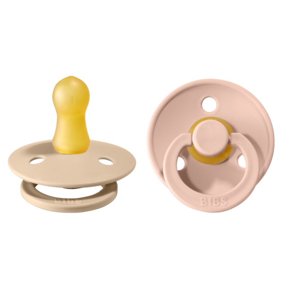 BIBS Colour Latex Size 1 Vanilla/Blush 2-pack