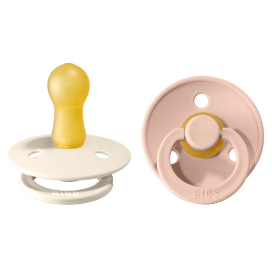 BIBS Colour Latex Size 2 Ivory/Blush 2-pack