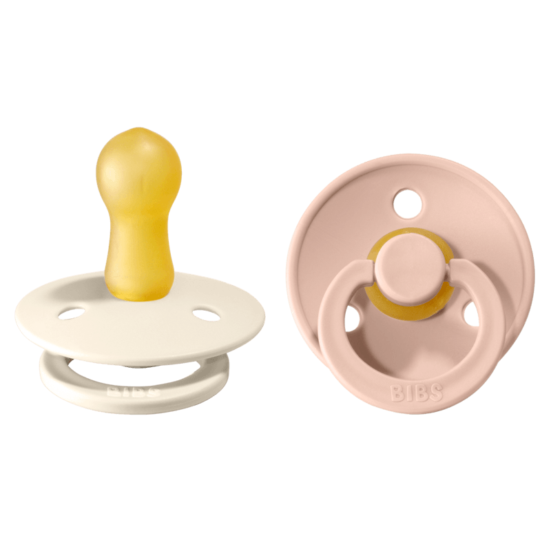 BIBS Colour Latex Size 2 Ivory/Blush 2-pack