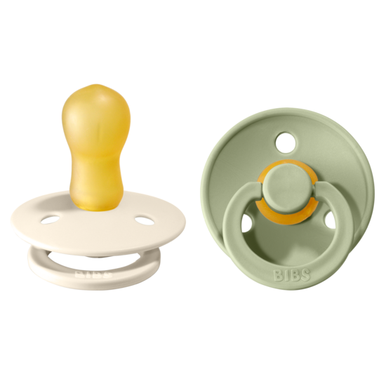 BIBS Colour Latex Size 3 Ivory/Sage 2-pack