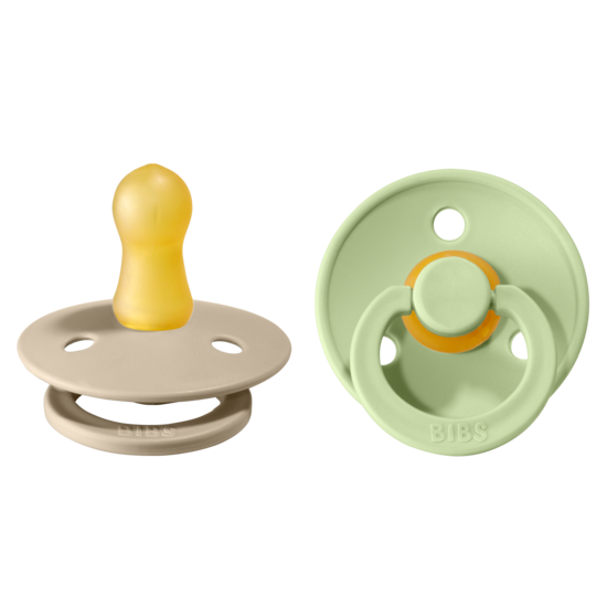 BIBS Colour Sand/Pistachio strl. 1 (0-6 månader) 2-pack