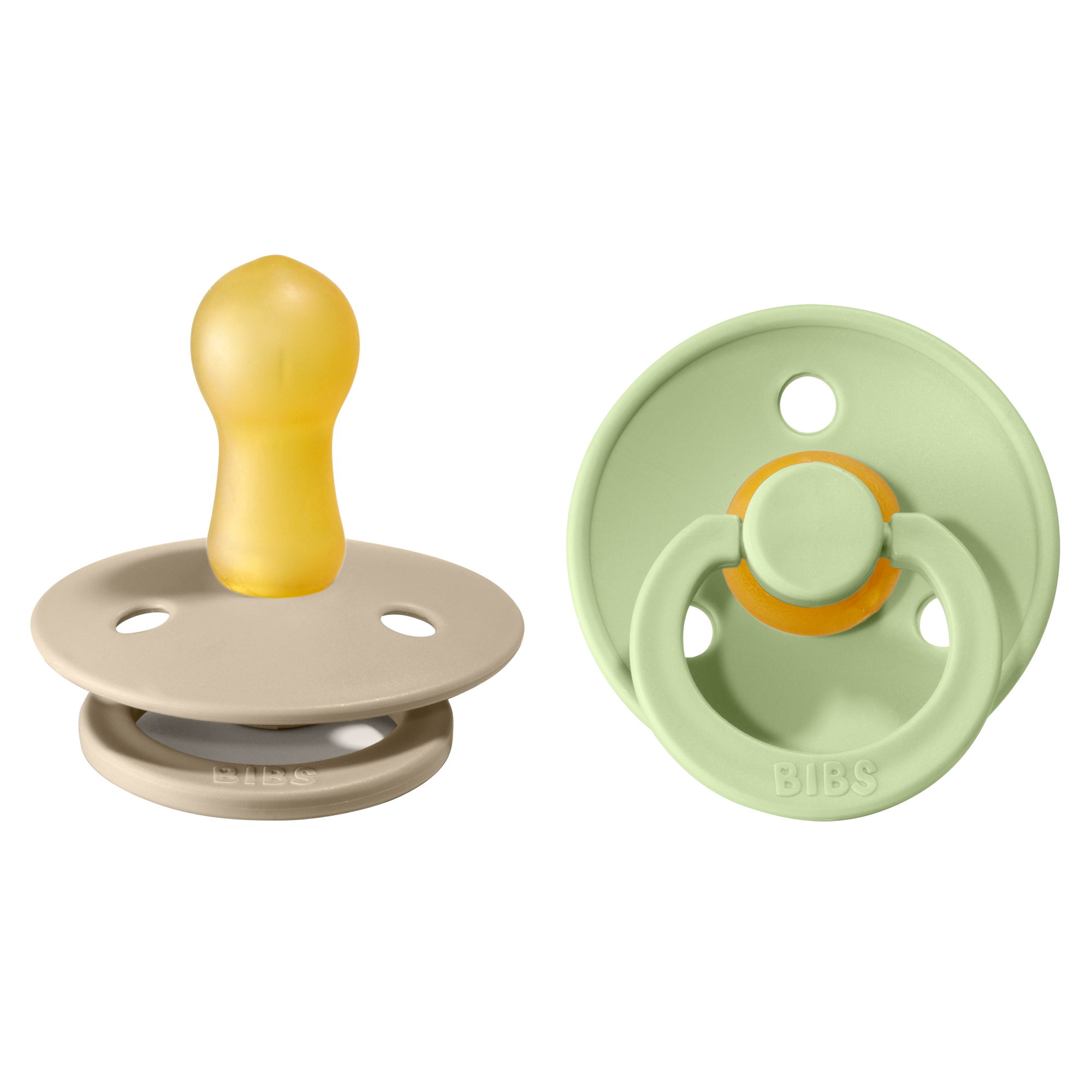 BIBS Colour Sand/Pistachio strl. 2 (6-18 månader) 2-pack