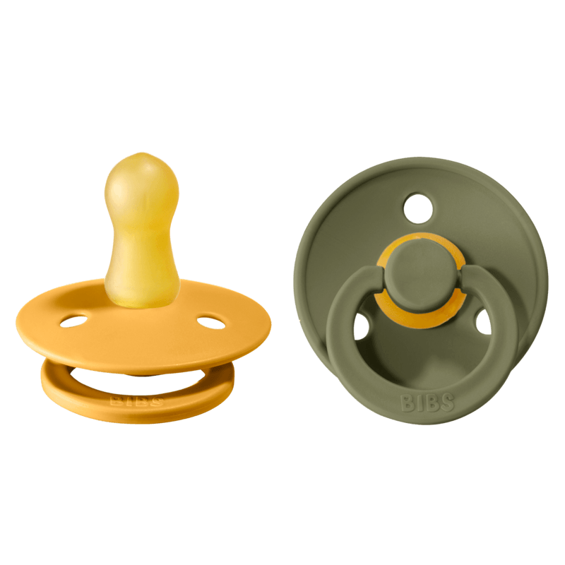 BIBS Colour Latex Size 1 Honey Bee/Olive 2-pack