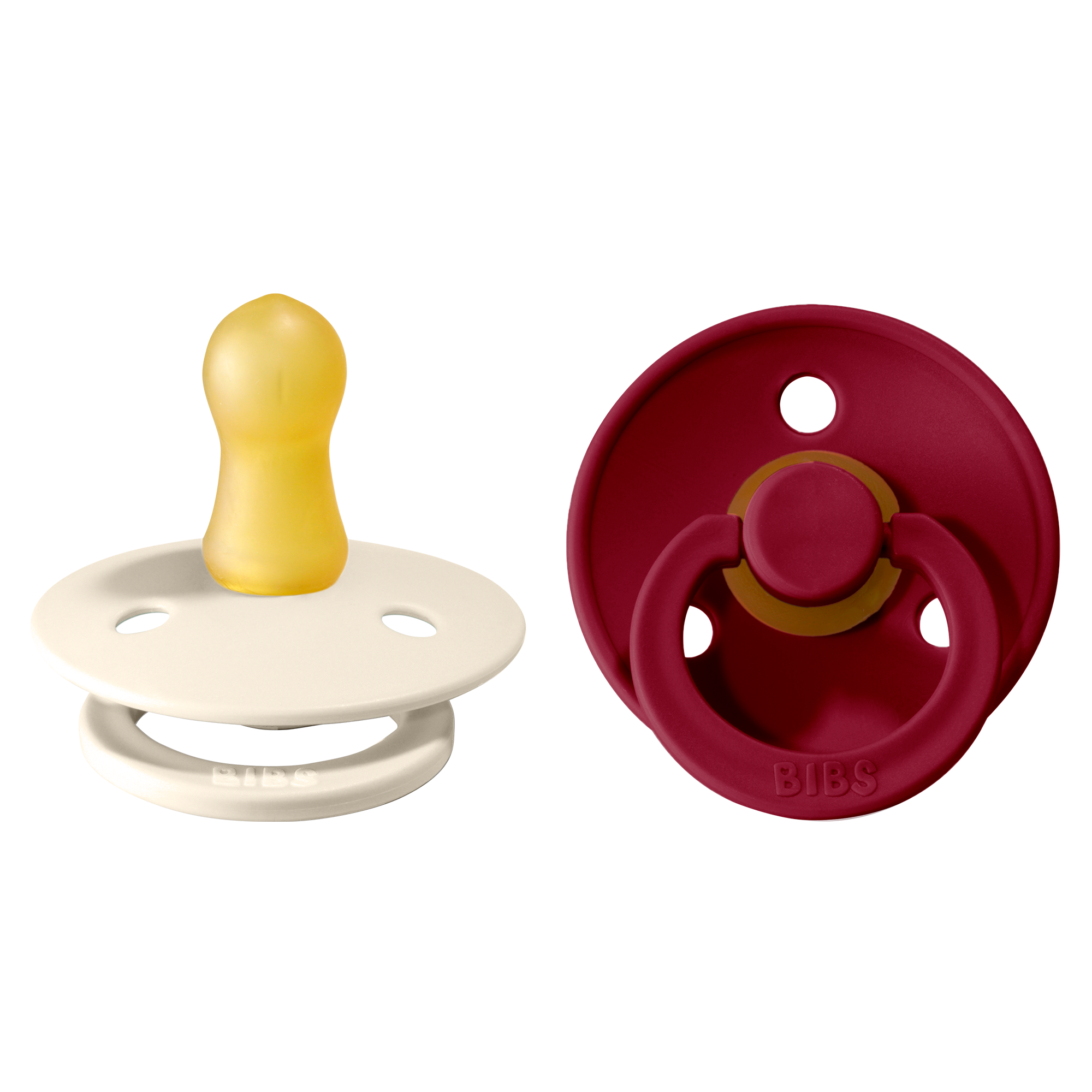 BIBS Colour Nappar  Ivory/Ruby strl. 1 (0-6 månader) 2-pack