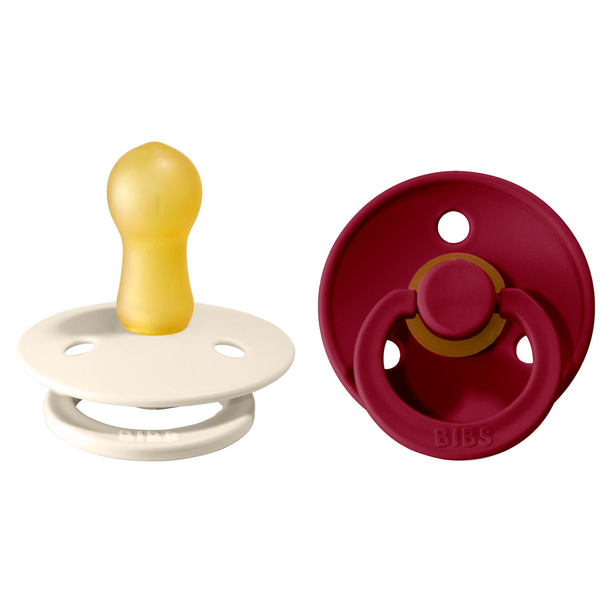 BIBS Colour Nappar Ivory/Ruby strl. 2 (6-18 månader) 2-pack