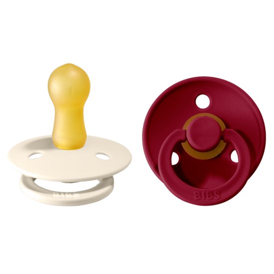BIBS Colour Nappar Ivory/Ruby strl. 2 (6-18 månader) 2-pack