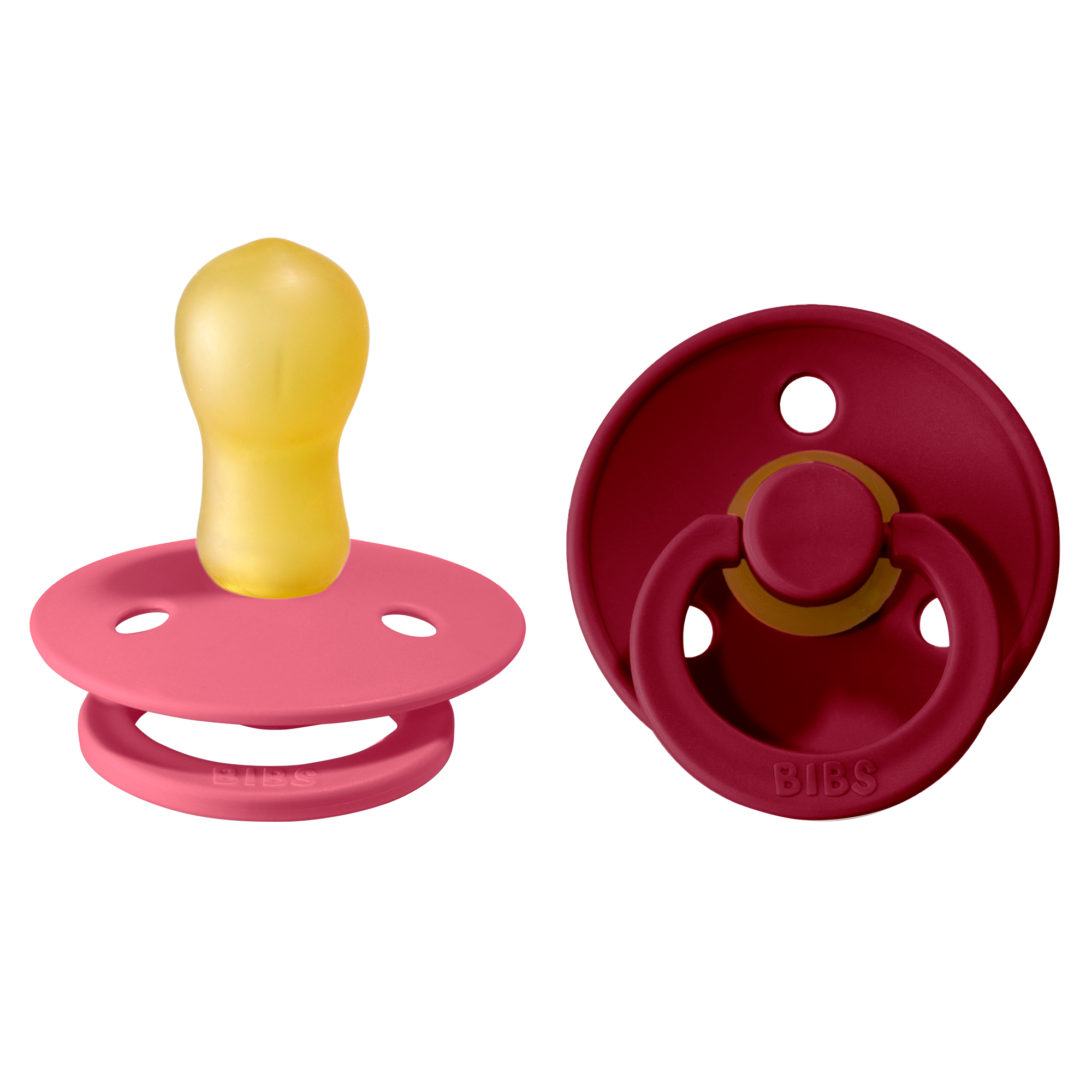 BIBS Colour Coral/Ruby strl. 3 (+18 månader) 2-pack