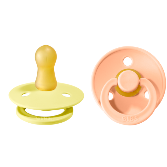 BIBS Colour Nappar Sunshine/Peach Sunset strl. 1 (0-6 månader) 2-pack