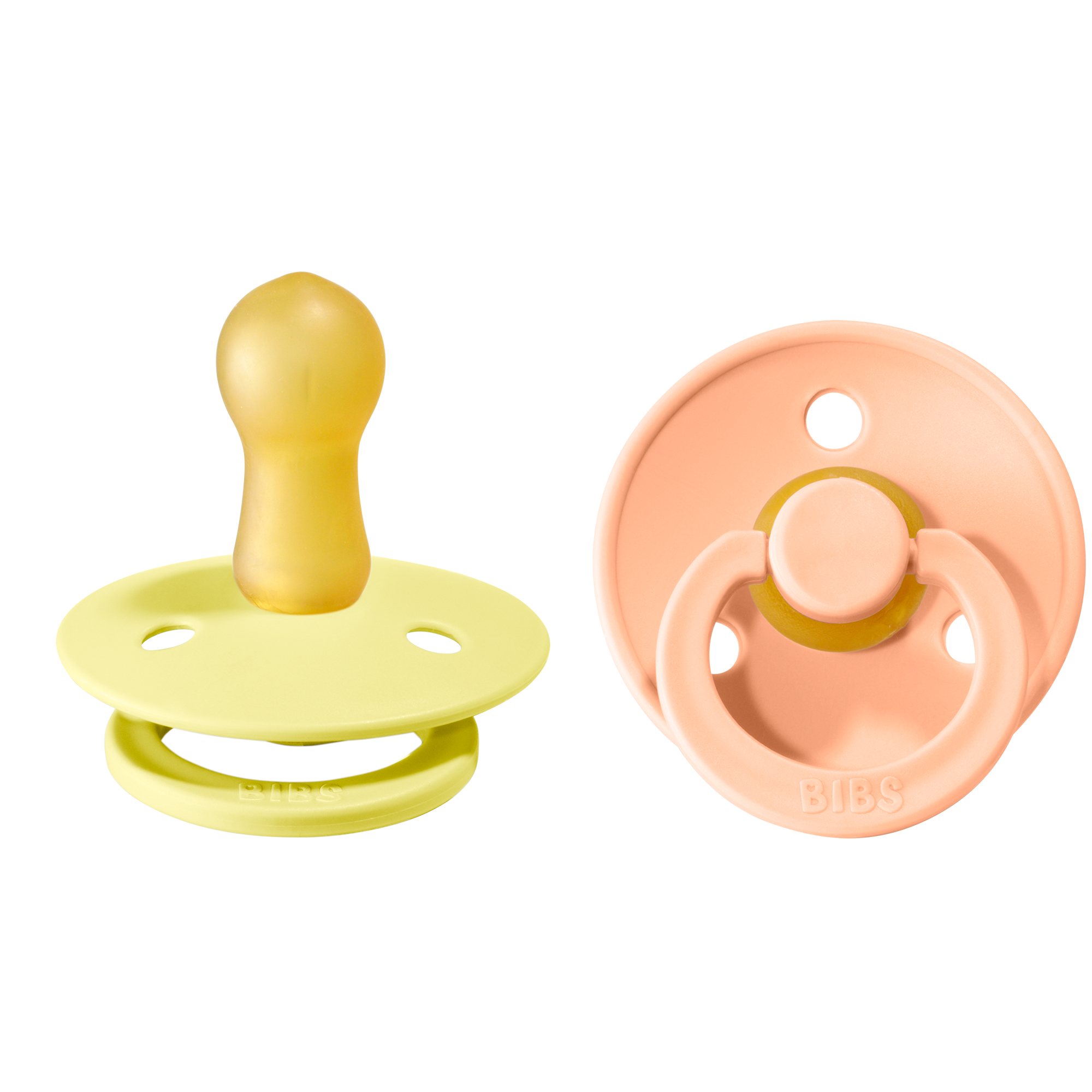 BIBS Colour Sunshine/Peach Sunset strl. 2 (6-18 månader) 2-pack