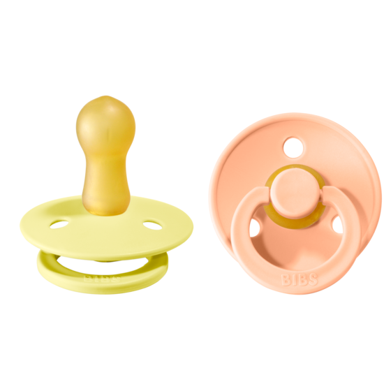 BIBS Colour Sunshine/Peach Sunset strl. 2 (6-18 månader) 2-pack