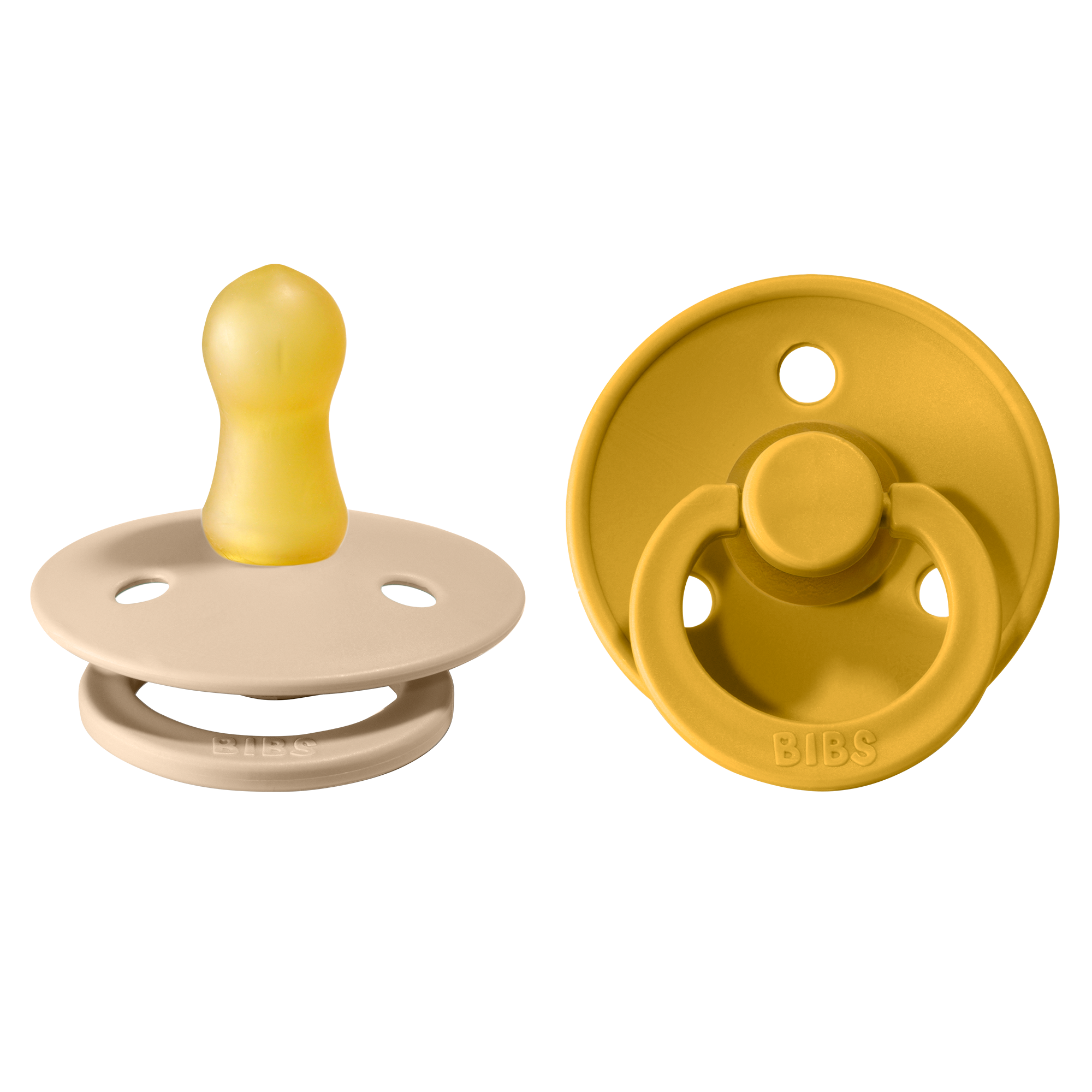 BIBS Colour Nappar Vanilla/Mustard strl. 1 (0-6 månader) 2-pack