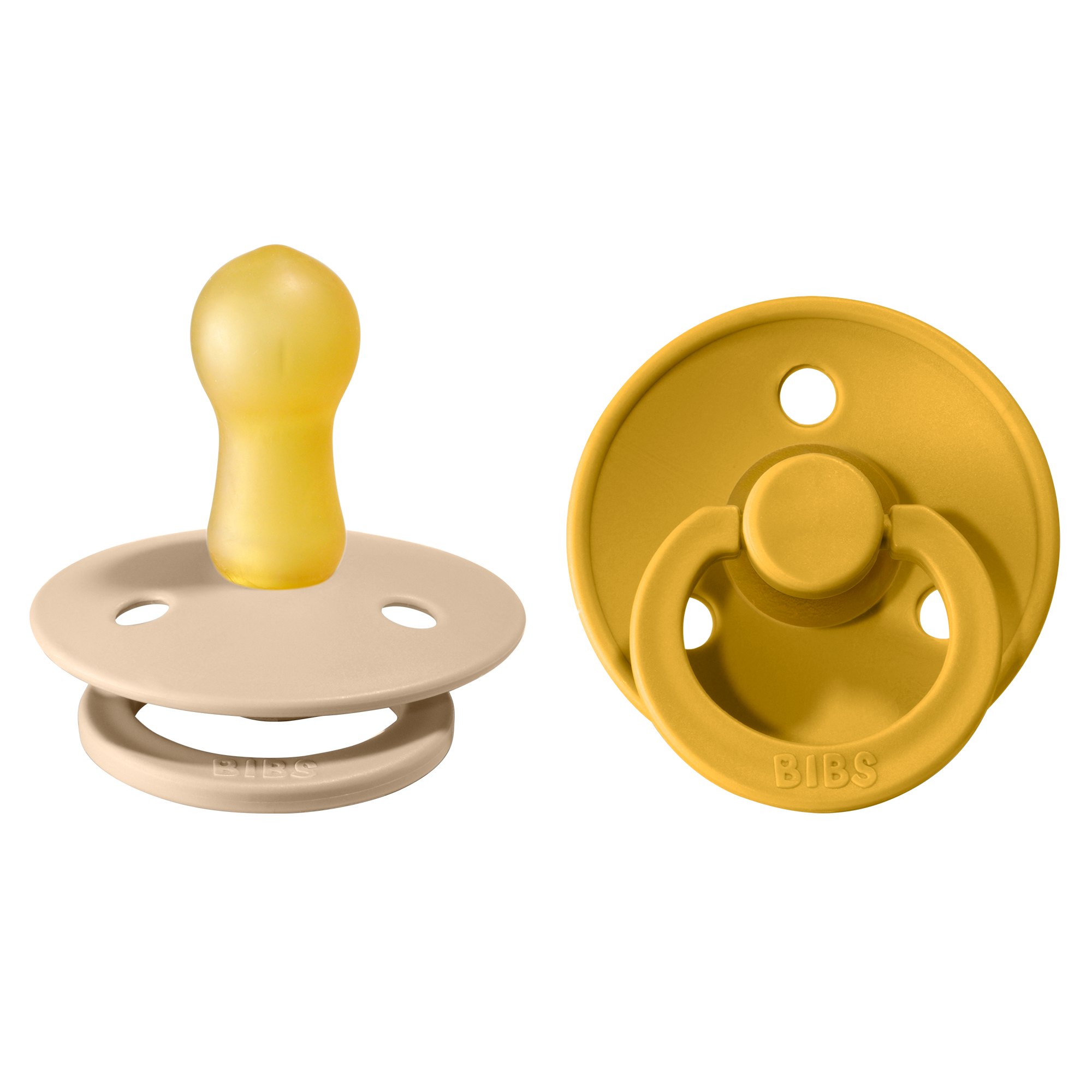 BIBS Colour Nappar Vanilla/Mustard strl. 2 (6-18 månader) 2-pack