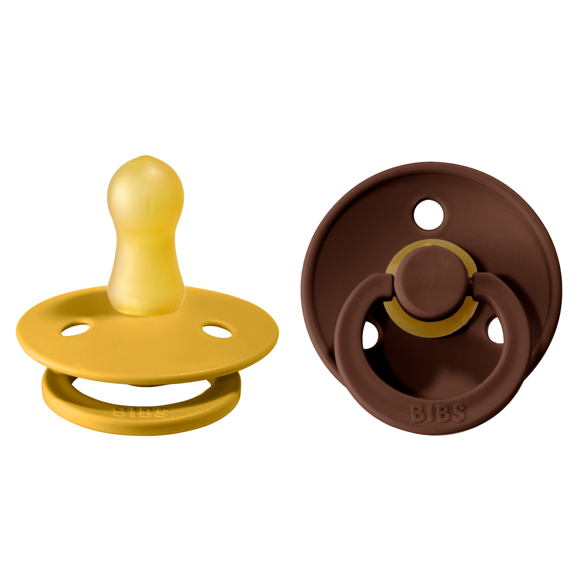 BIBS Colour Nappar Mustard/Mocha strl. 1 (0-6 månader) 2-pack