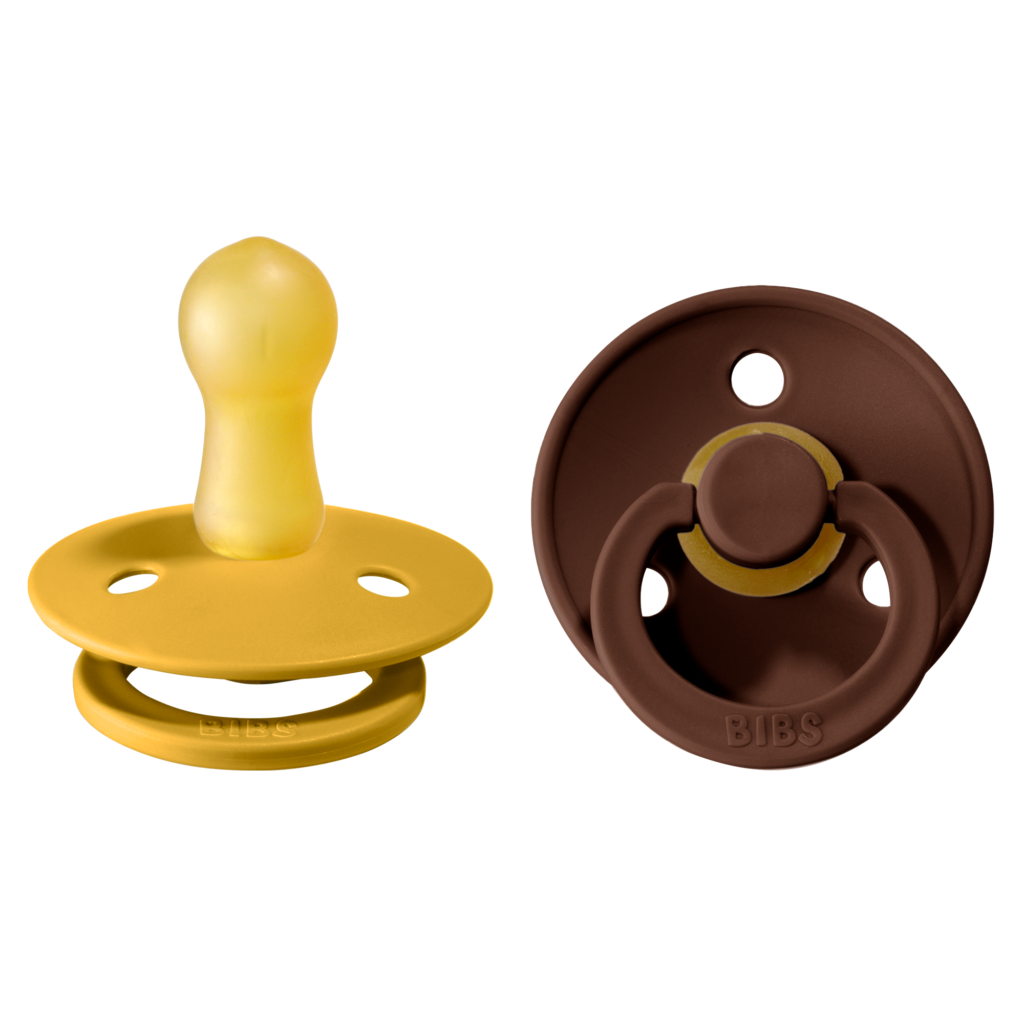 BIBS Colour Nappar Mustard/Mocha strl. 2 (6-18 månader) 2-pack