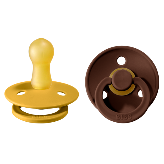 BIBS Colour Nappar Mustard/Mocha strl. 2 (6-18 månader) 2-pack