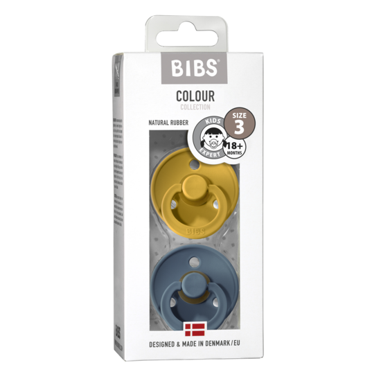 BIBS Colour Nappar Mustard/Petrol strl. 3 (+18 månader) 2-pack