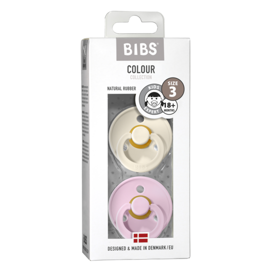 BIBS Colour Nappar Ivory/Baby Pink strl. 3 (+18 månader)2-pack
