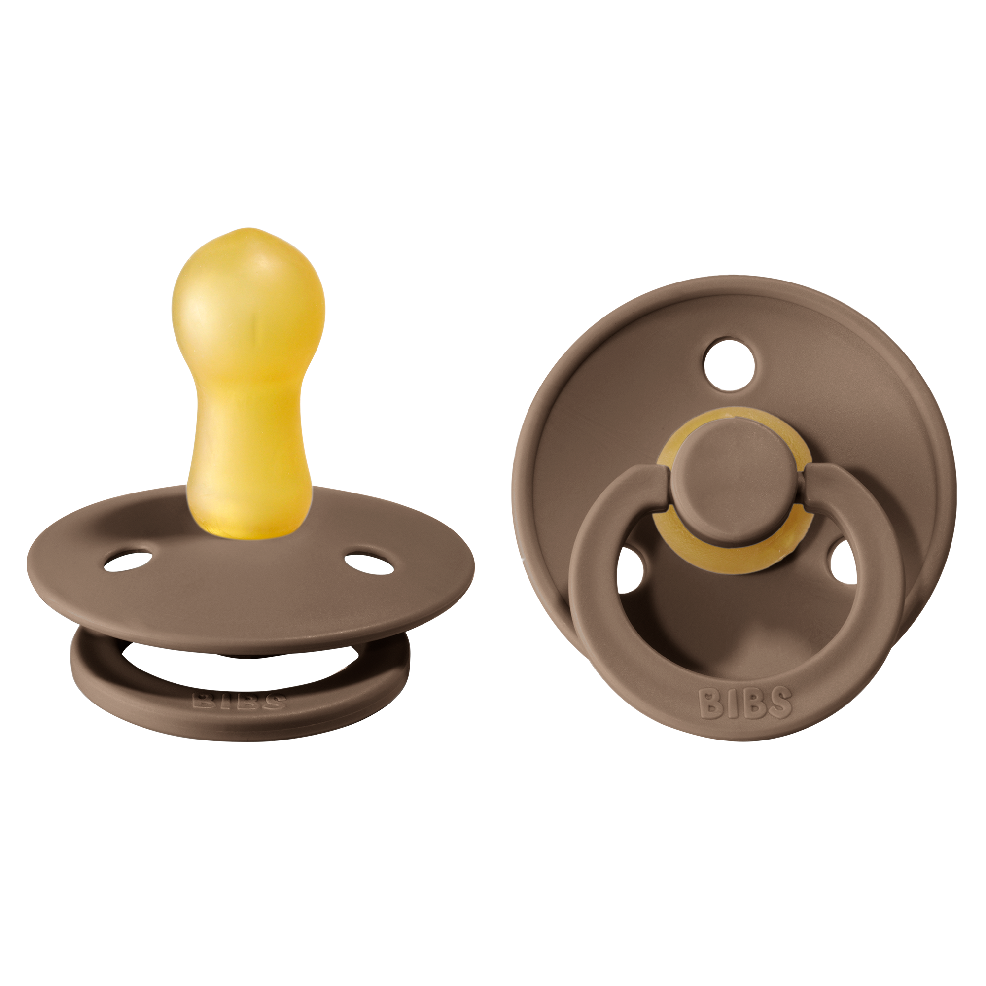 BIBS Colour Latex Size 2 Dark Oak/Dark Oak 2-pack