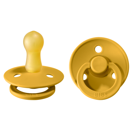 BIBS Colour Latex Size 2 Mustard/Mustard 2-pack