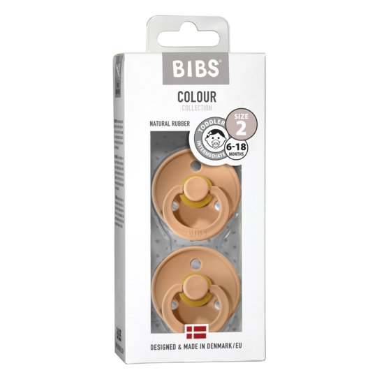 BIBS Colour Nappar Peach/Peach strl. 2 (6-18 månader) 2-pack
