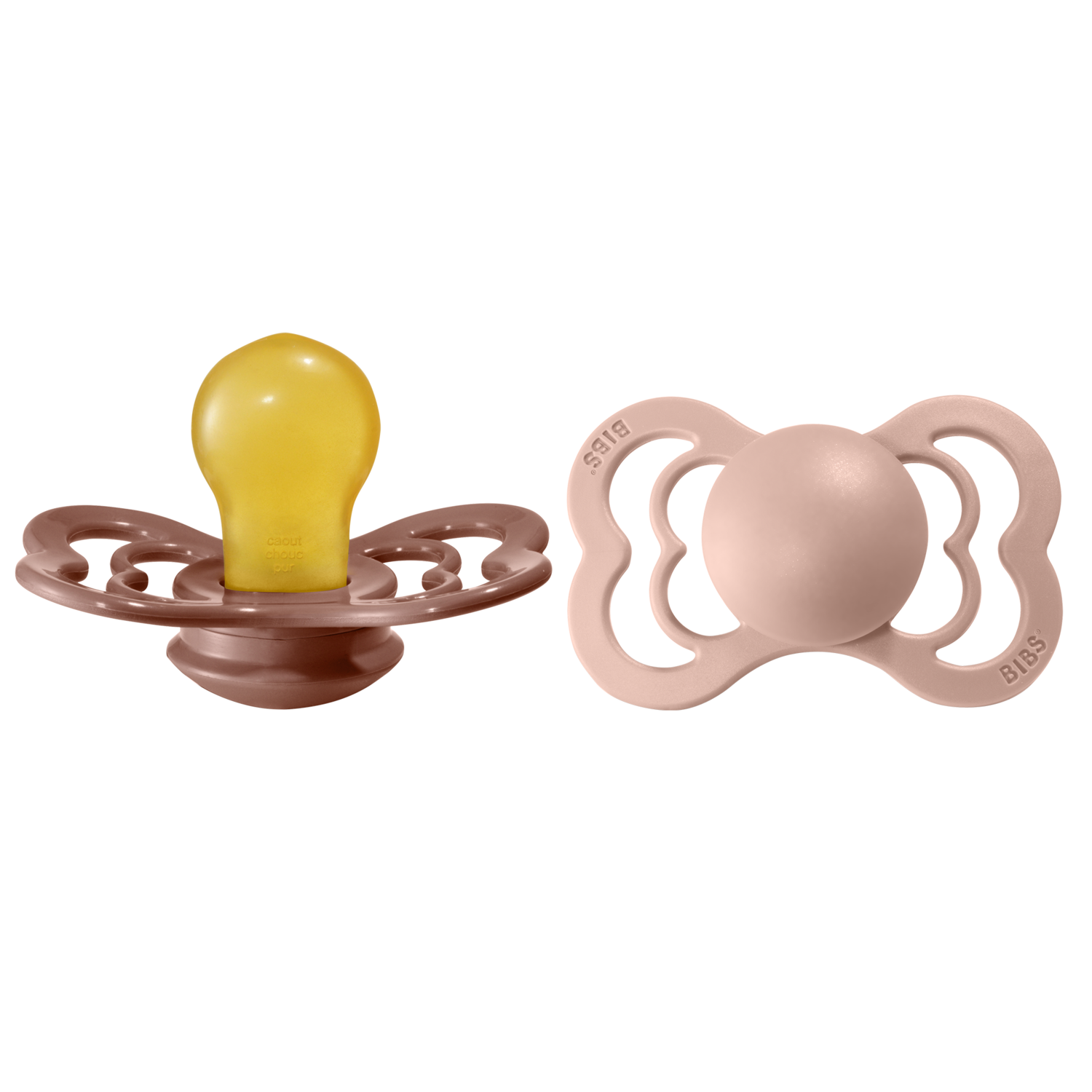 Alternativ bild 1 för BIBS napp Supreme latex 2-pack 6+ mån, woodchuck/blush