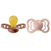 BIBS Supreme Latex Size 2 Woodchuck/Blush 2-pack