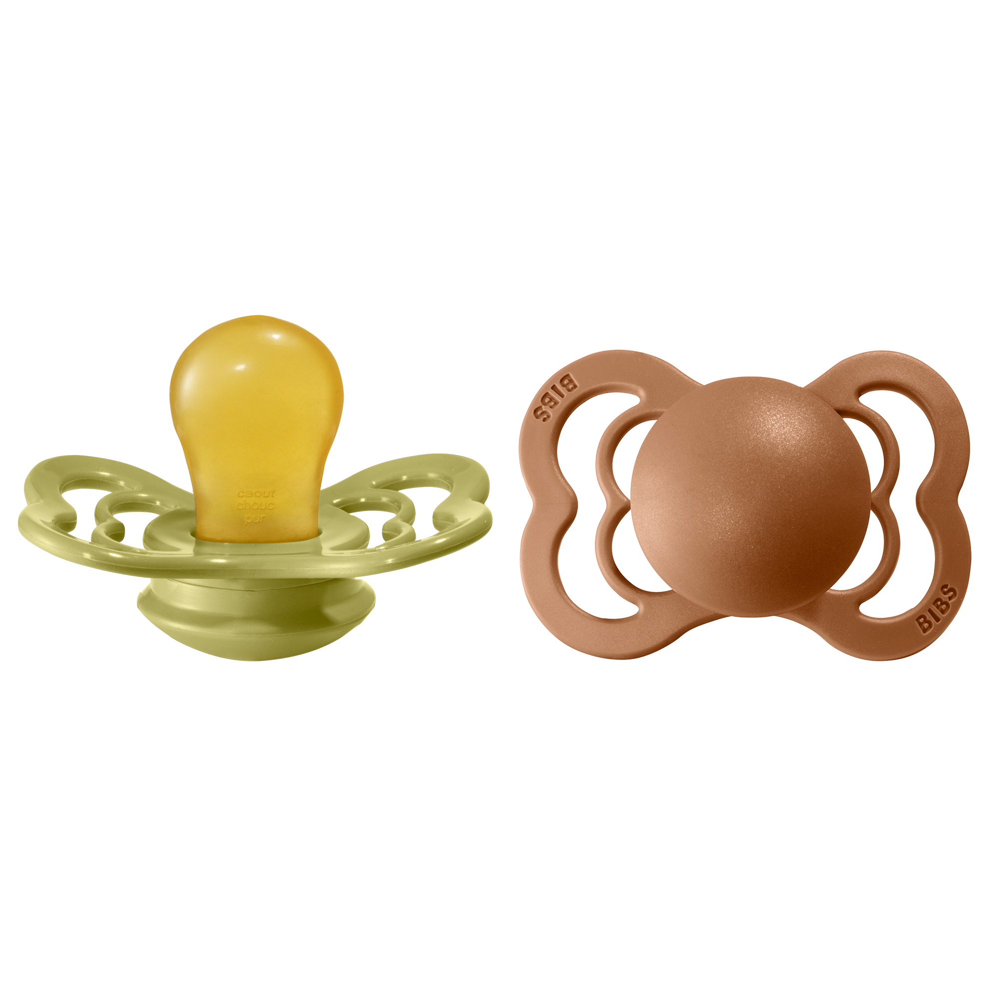 BIBS Supreme Nappar Latex Meadow/Earth strl. 1 (0-6 månader) 2-pack
