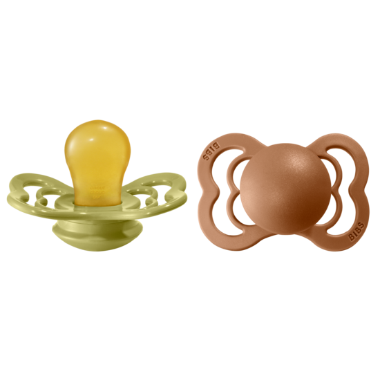 BIBS Supreme Nappar Latex Meadow/Earth strl. 1 (0-6 månader) 2-pack