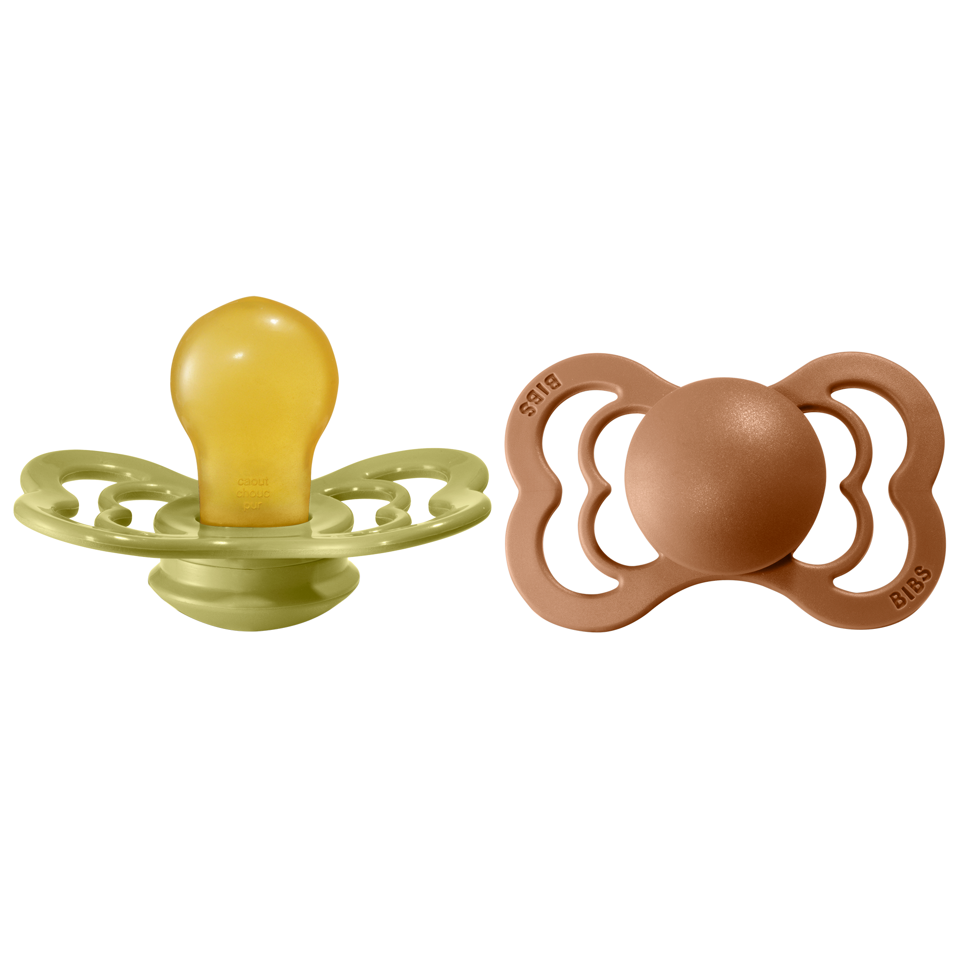 BIBS Supreme Nappar Latex Meadow/Earth strl. 2 (6-18 månader) 2-pack