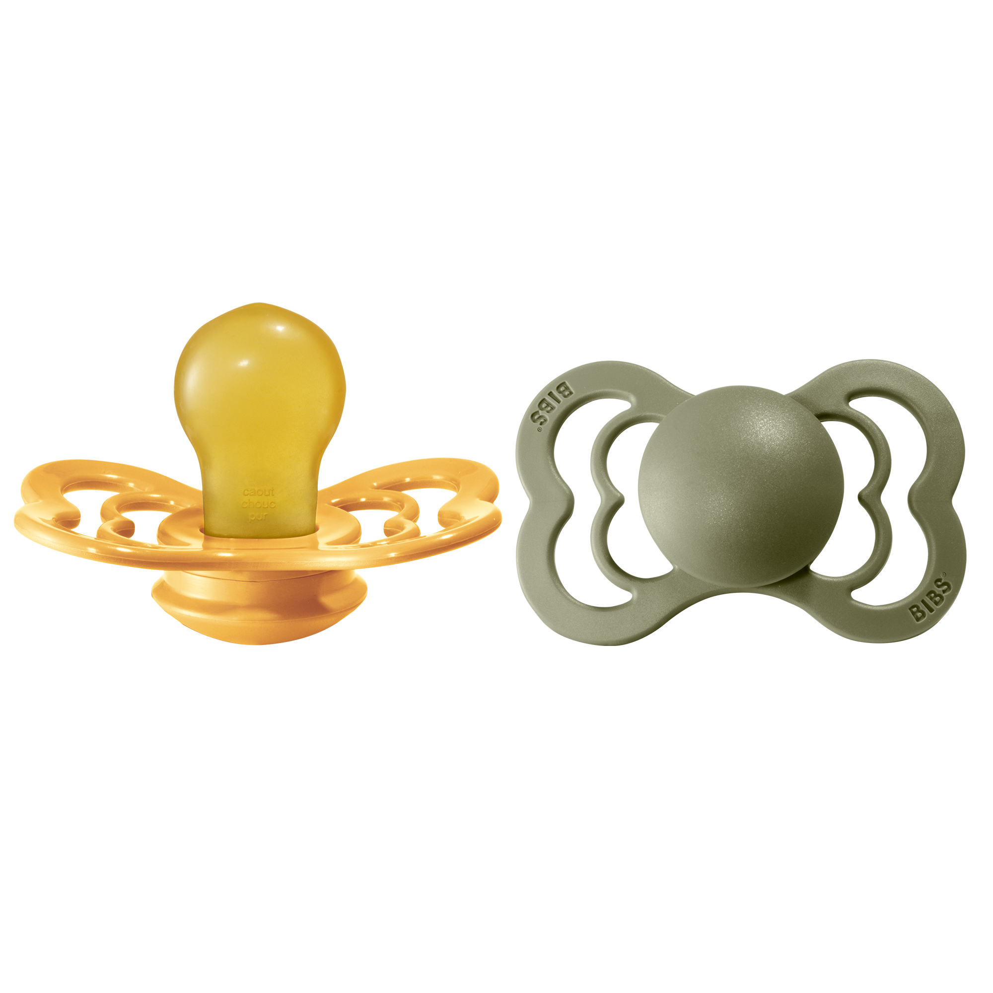 BIBS Supreme Nappar Latex Honey Bee/Olive strl. 2 (6-18 månader) 2-pack