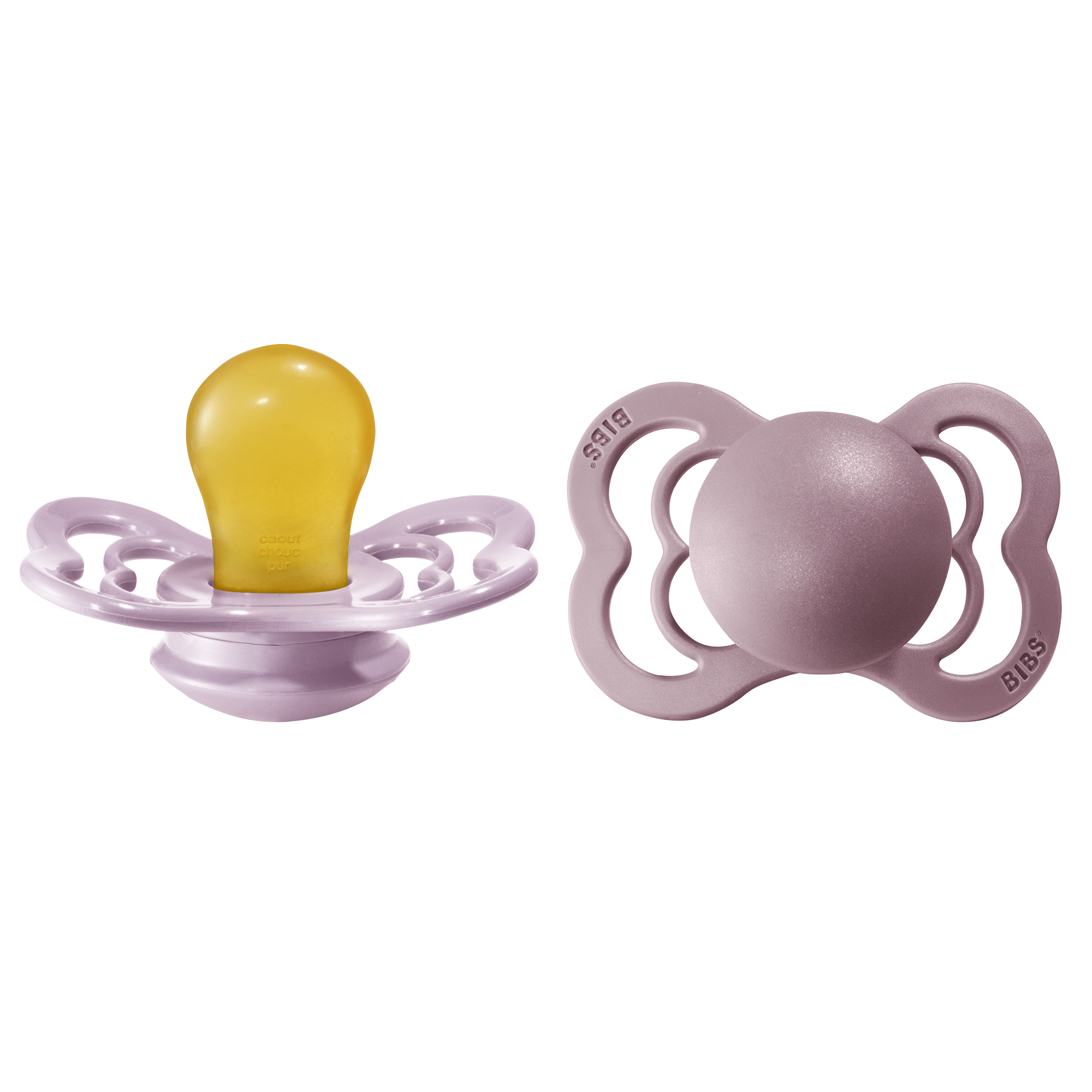 BIBS Supreme Nappar Latex Dusky Lilac/Heather strl. 1 (0-6 månader) 2-pack