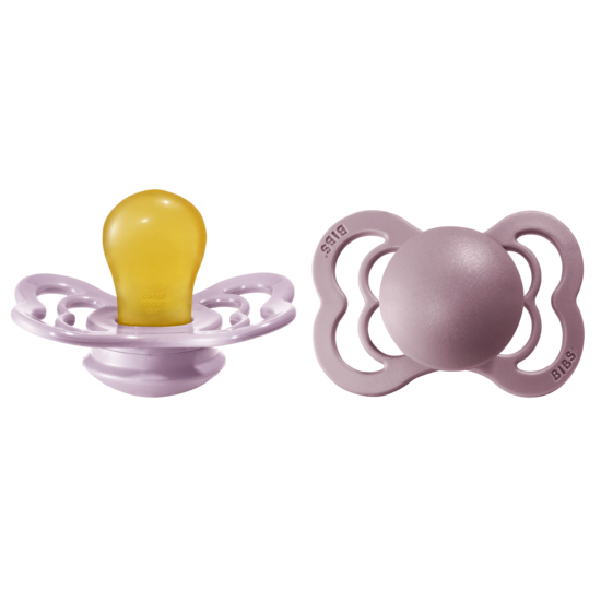 BIBS Supreme Nappar Latex Dusky Lilac/Heather strl. 1 (0-6 månader) 2-pack
