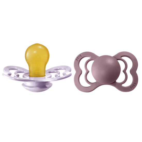 BIBS Supreme Nappar Latex Dusky Lilac/Heather strl. 2 (6-18 månader) 2-pack