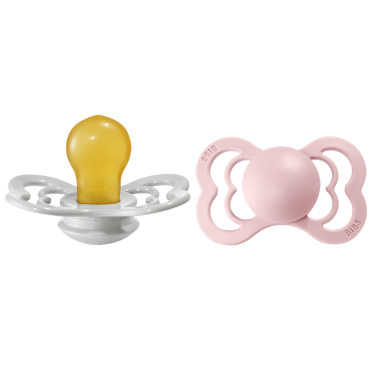 BIBS Supreme Nappar Latex Haze/Blossom strl. 2 (6-18 månader) 2-pack