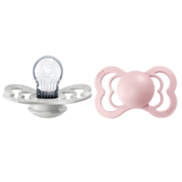 BIBS Supreme Silicone Size 2 Haze/Blossom 2-pack