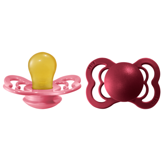 BIBS Supreme Nappar Latex Coral/Ruby strl. 1 (0-6 månader) 2-pack