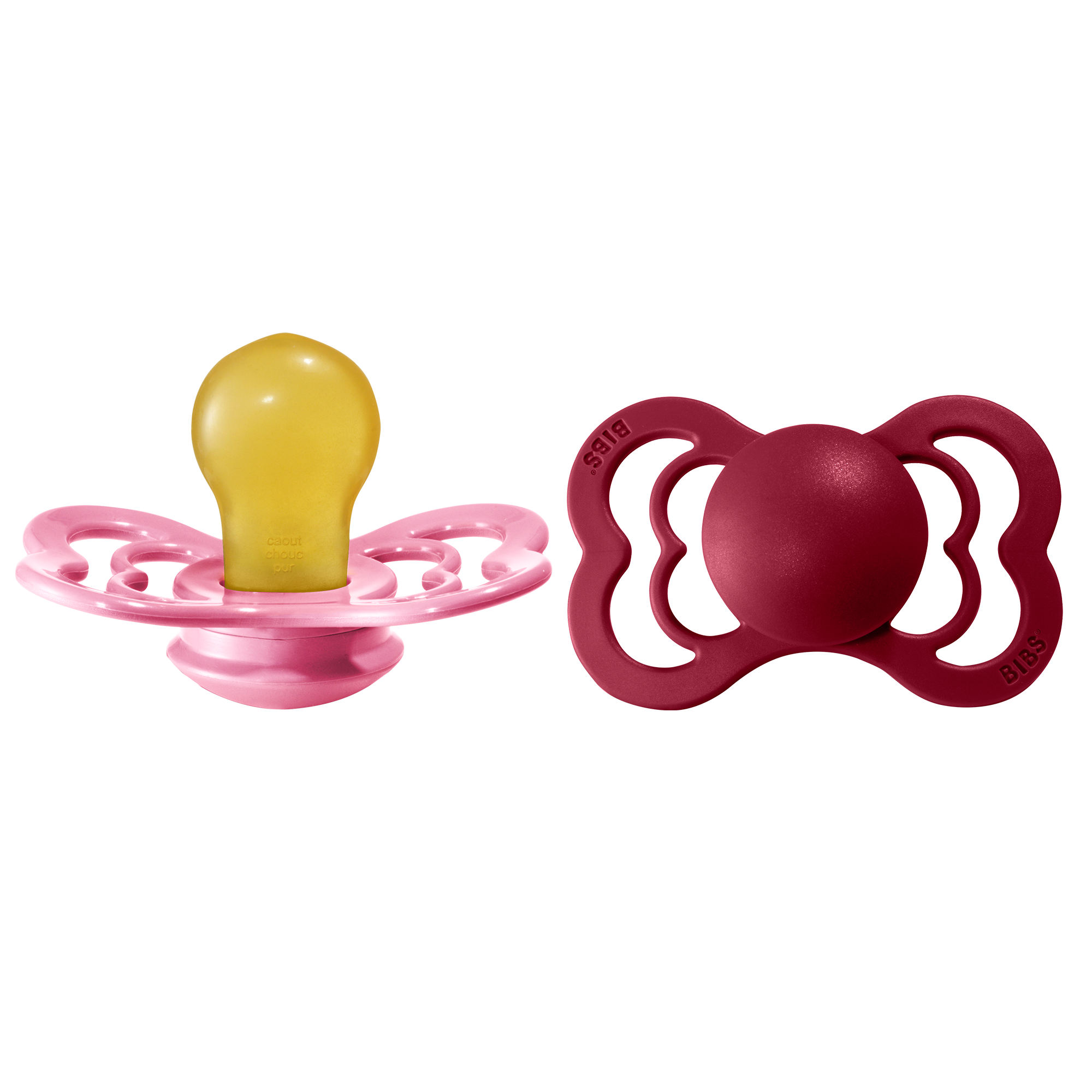 BIBS Supreme Nappar Latex Coral/Ruby strl. 2 (6-18 månader) 2-pack