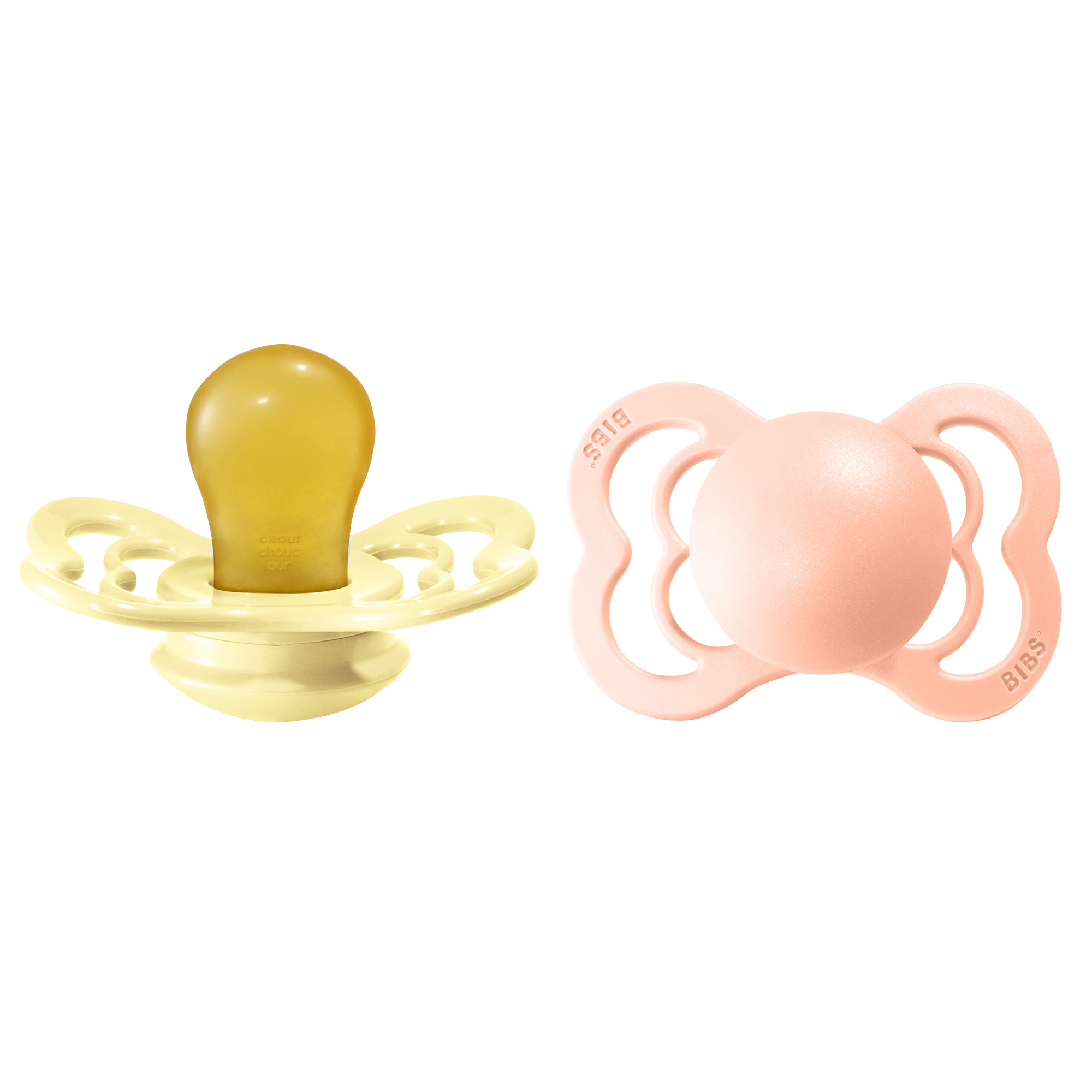 BIBS Supreme Nappar Latex Sunshine/Peach Sunset strl. 1 (0-6 månader) 2-pack