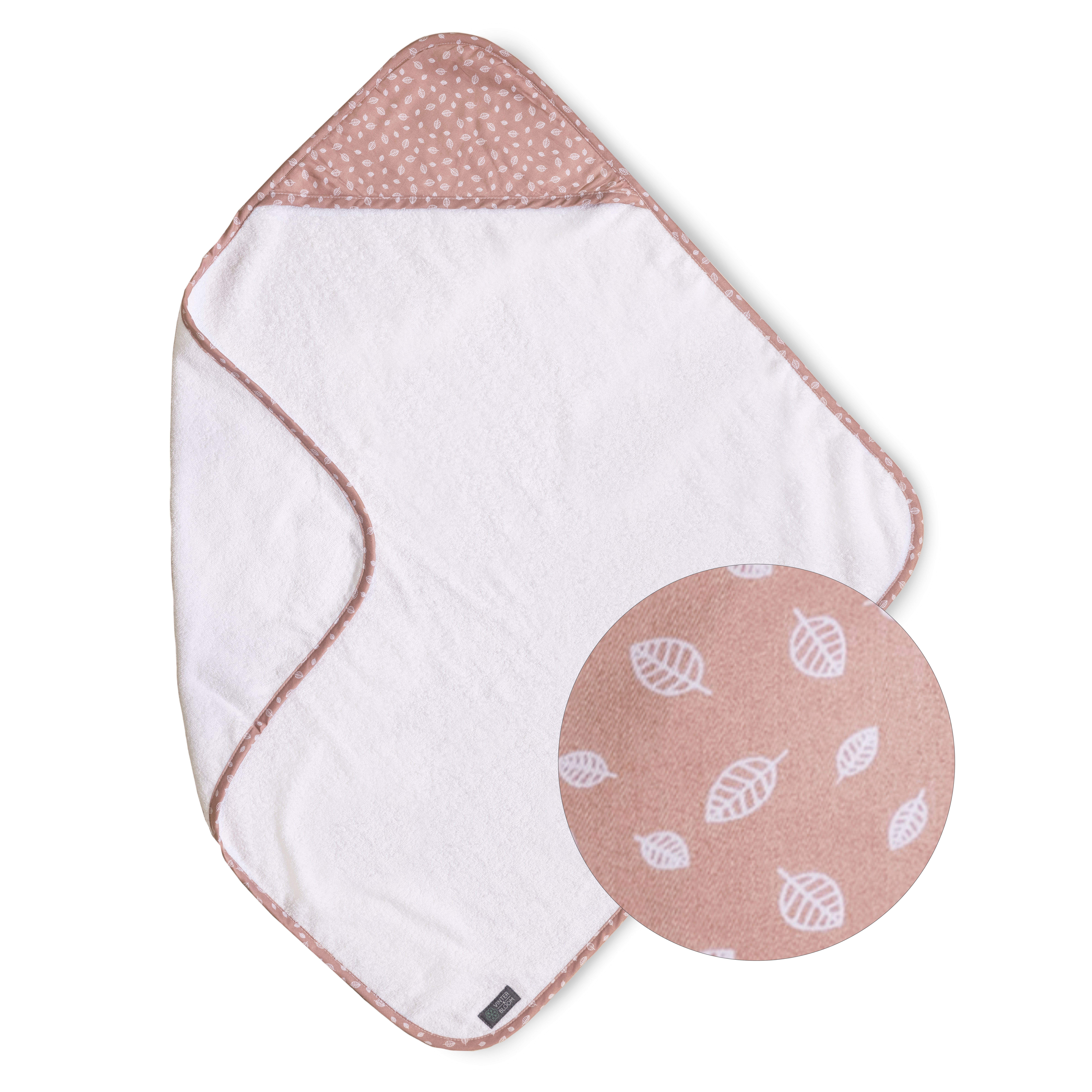 Vinter & Bloom Badcape Misty Rose