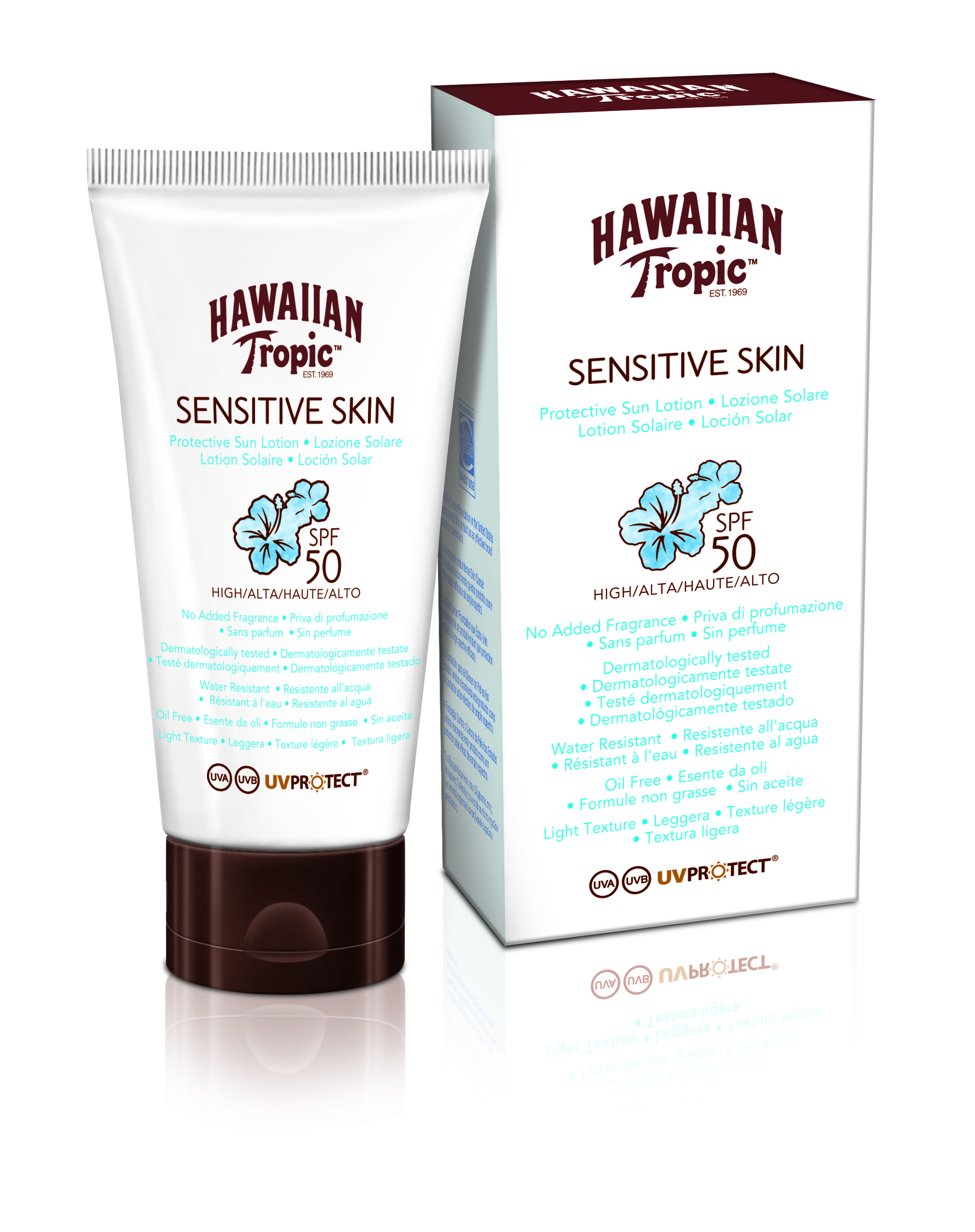 Hawaiian Tropic Sensitive Sun Lotion SPF50 90 ml