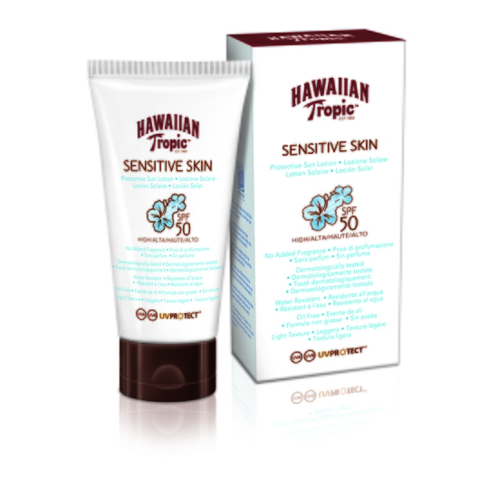 Hawaiian Tropic Sensitive Sun Lotion SPF50 90 ml