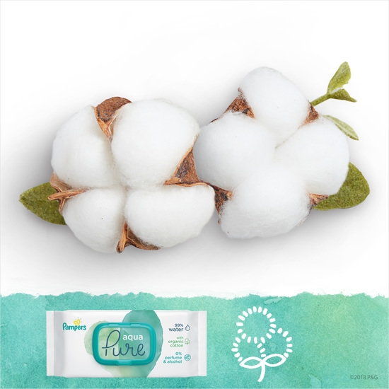Pampers Aqua Pure Tvättservetter 3x48 st